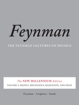 cover image of The Feynman Lectures on Physics, Volume I